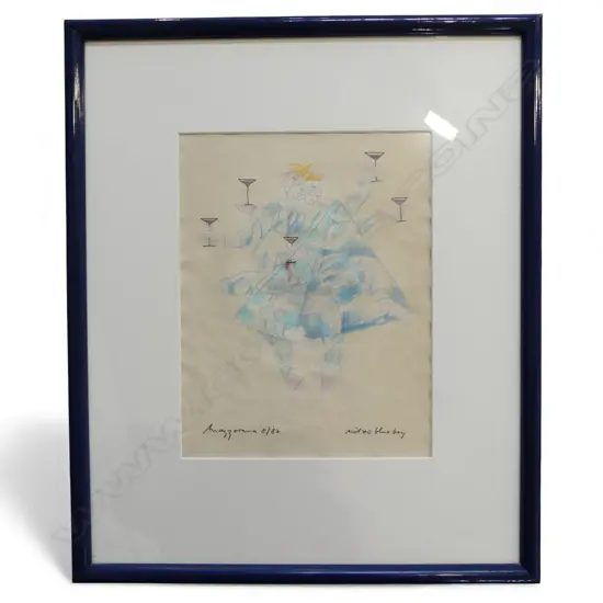 MARIO MAZZORANA, NOT SO BLUE BOY, PENCIL ON PAPER, SIGNED & DATED AUGUST 1982, 235x180mm