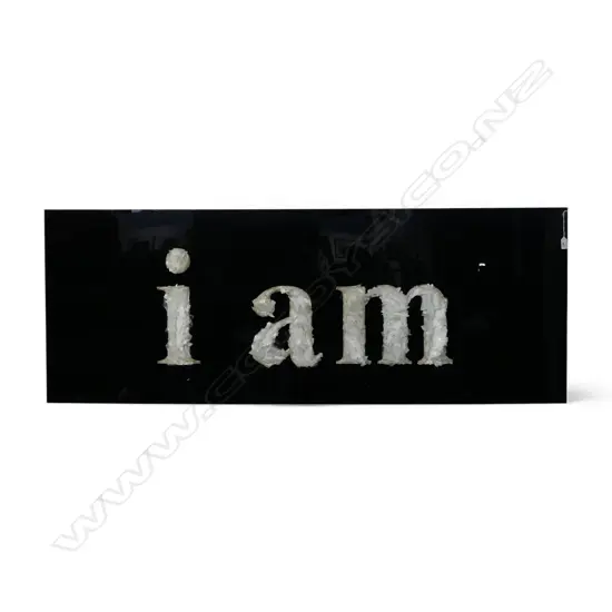 KERYN WHITNEY 'I AM' GLASS ARTWORK 600x1600mm