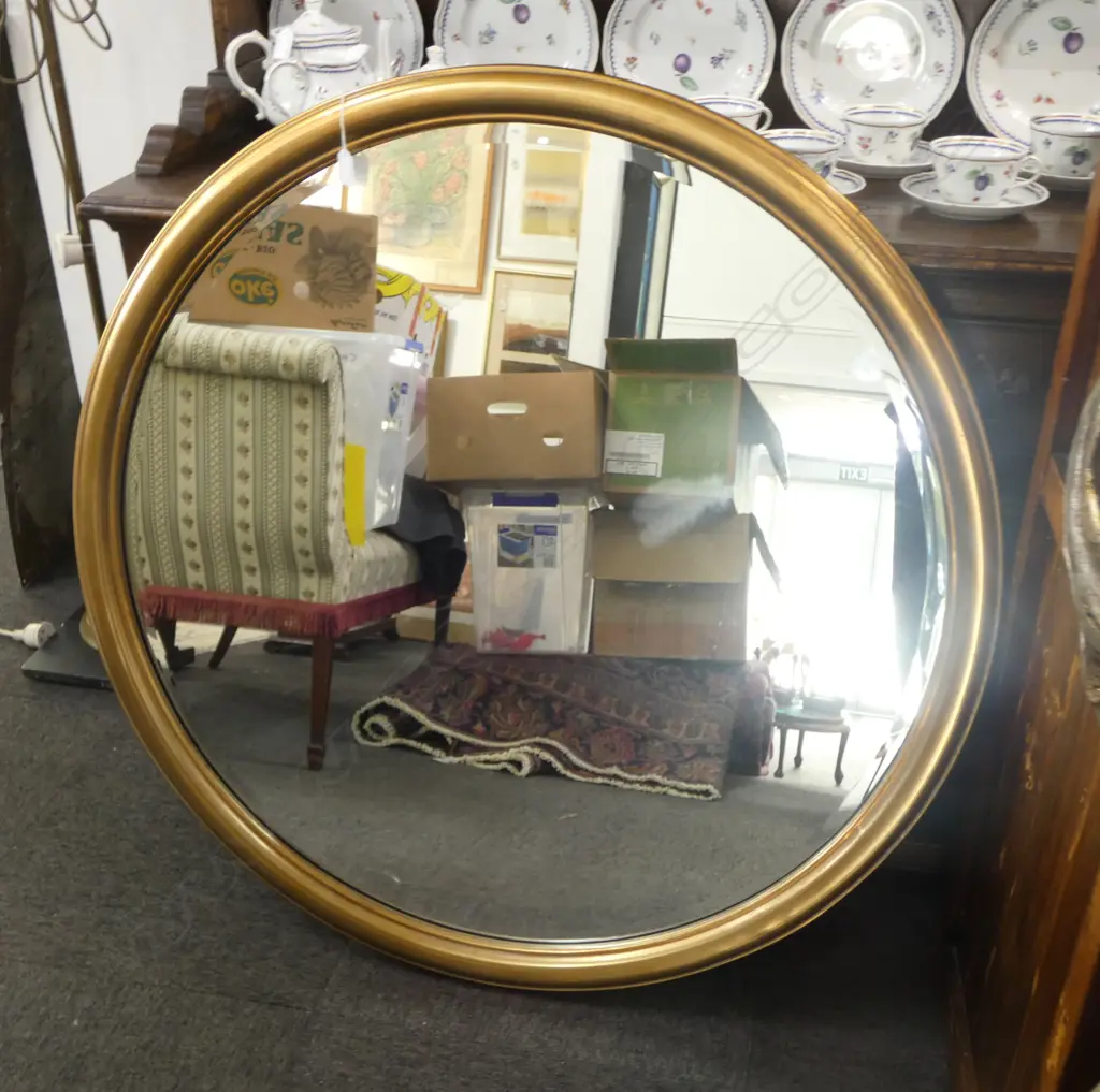 LARGE ROUND BEVEL EDGE MIRROR Dia.1030mm Image 1++
