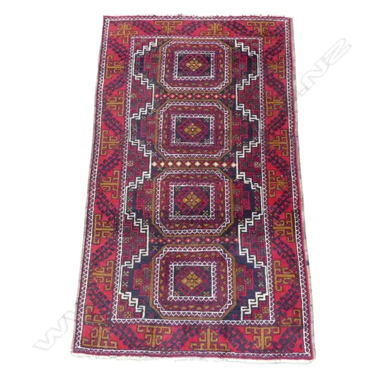 HAND KNOTTED ALL WOOL RUG 1600x950mm