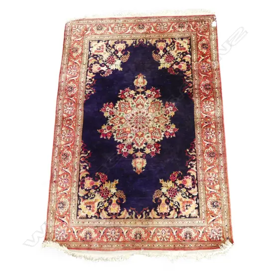 HAND KNOTTED SILK PILE RUG 1500x1050mm