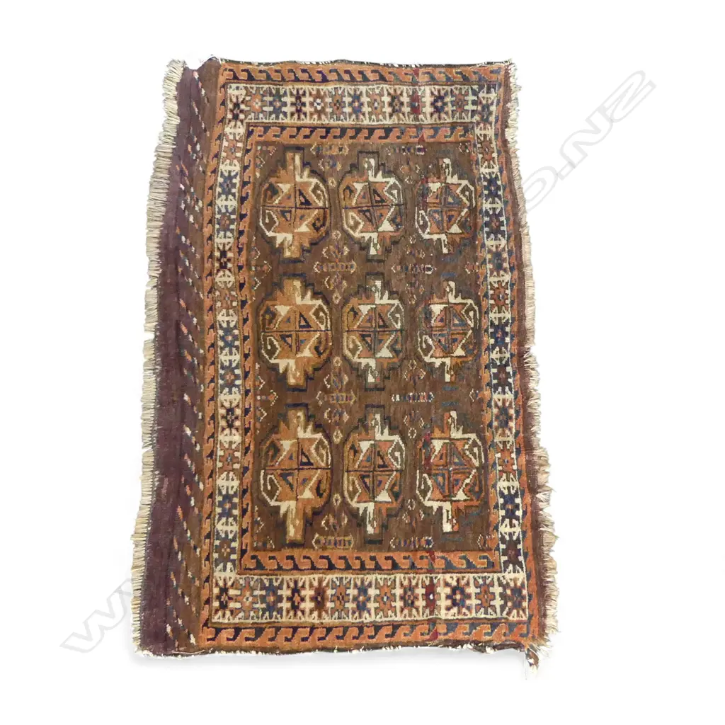 HAND KNOTTED ALL WOOL RUG 700x1130mm Image 1++