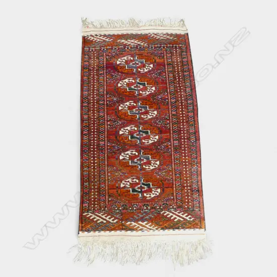 HAND KNOTTED ALL WOOL RUG 980x530mm