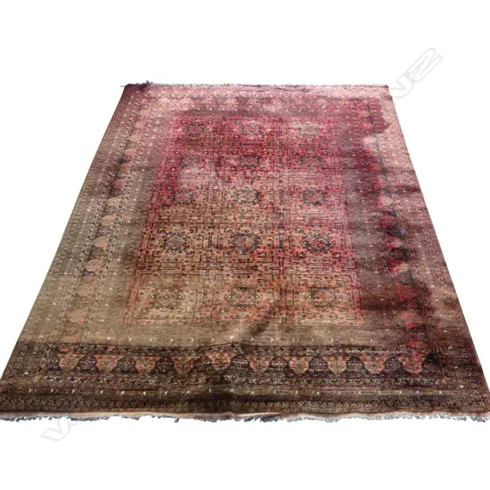 HAND KNOTTED ALL WOOL CARPET 3400x2570mm some fading