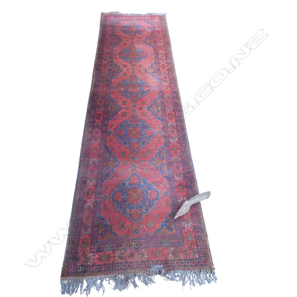HAND KNOTTED ALL WOOL KHAL MOHAMMADI RUNNER 2900x810mm Image 1++