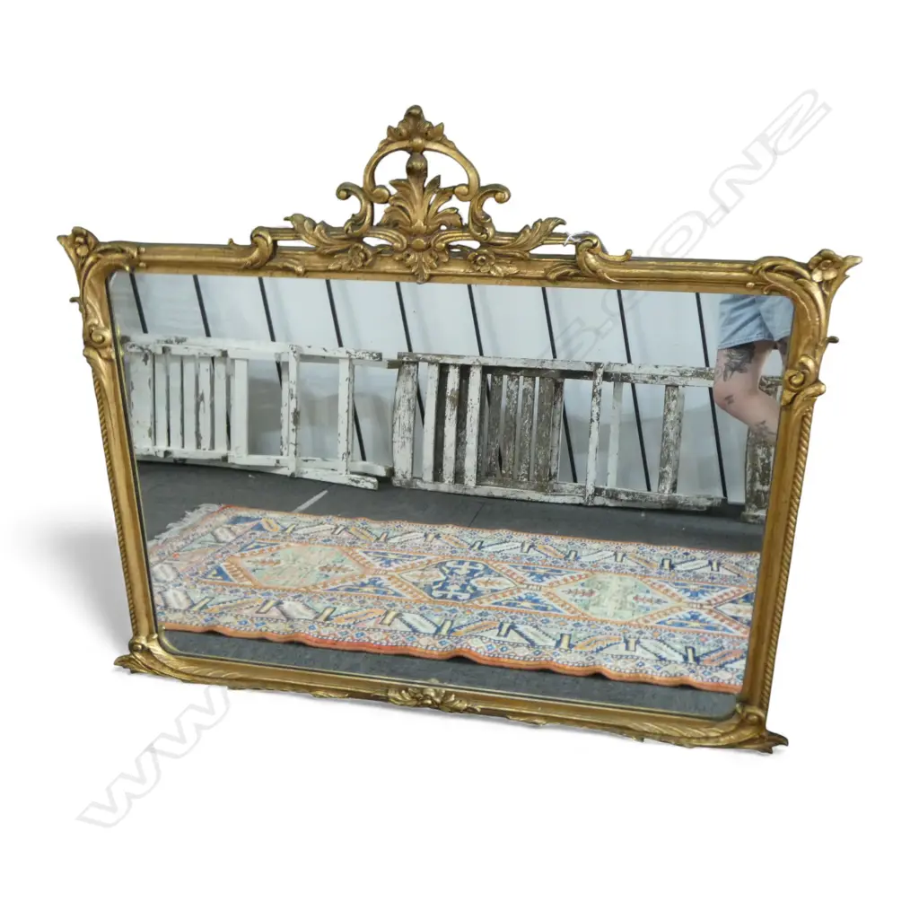 METAL GILT FRAMED MIRROR 1030x645mm Image 1++