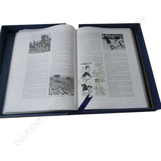 CASED COFFEE TABLE COLLECTORS BOOK CENTENARY 100 YEARS OF ALL BLACK RUGBY L570MM