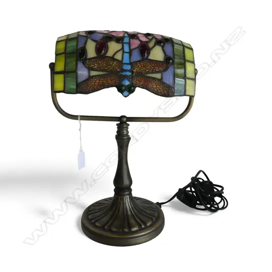 TIFFANY STYLE TABLE LAMP H.360mm, WORKS