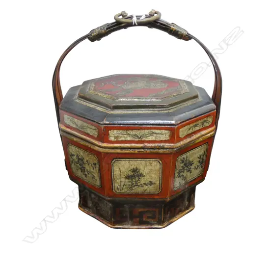 CHINESE LIDDED BASKET H.320mm