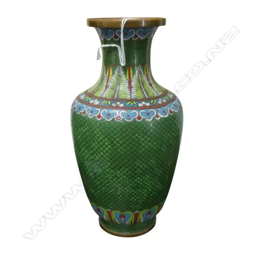 ORIENTAL CLOISONNE VASE H.230mm