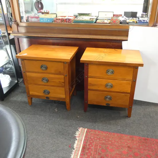 PR WOODEN BEDSIDE DRAWERS BY WOODPECKERS NZ 580x400x645mm
