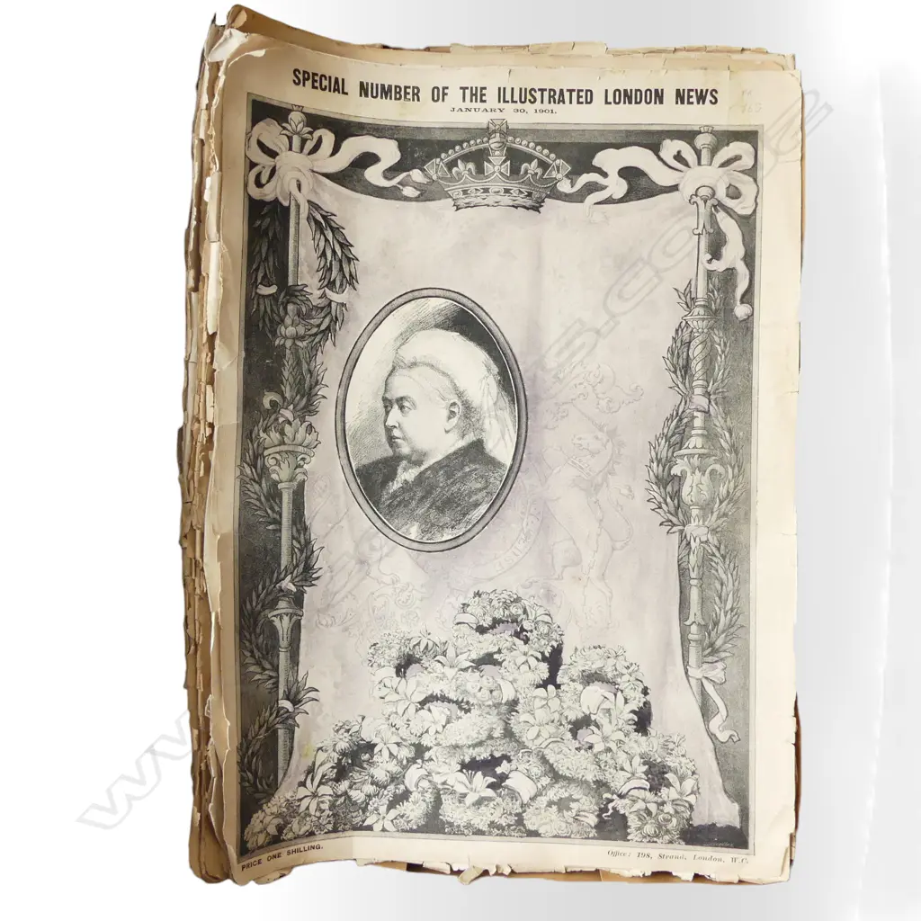 1901 DEATH OF QUEEN VICTORIA & 1910 QUEEN EDWARD LONDON NEWS DAILY GRAPHIC ETC NEWSPAPERS, L.420MM  Image 1++