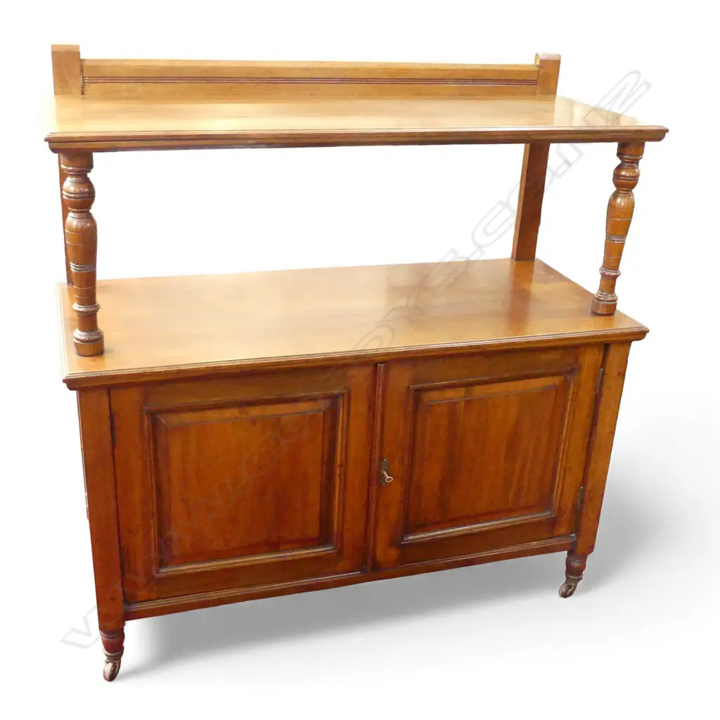 ANTIQUE MAHOGANY DUMB WAITER 1060x450x1080mm Image 1++