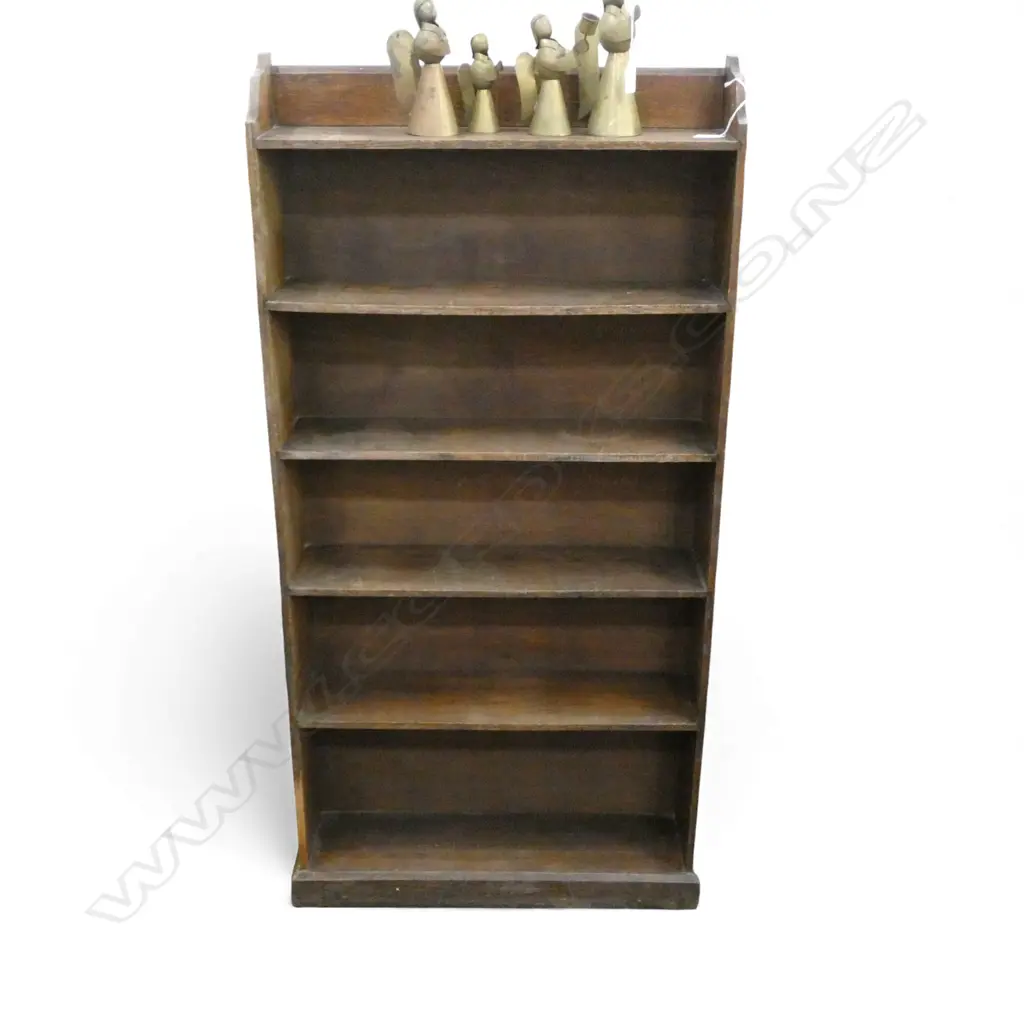 6 TIER OAK BOOKSHELF 630x160x1245mm Image 1++
