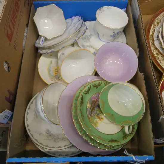 6 SHELLEY CHINA CSPS MIXED PATS