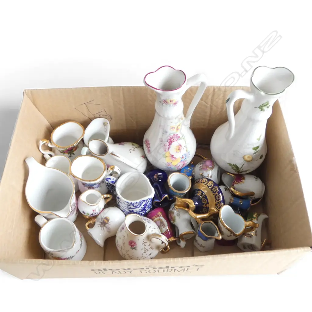 ASST. LIMOGES, JAMES KENT, COALPORT, ROYAL ALBERT ROSES etc MINIATURE CHINA Image 1++