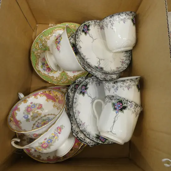 6 SHELLEY CHINA CSPS MIXED PATS