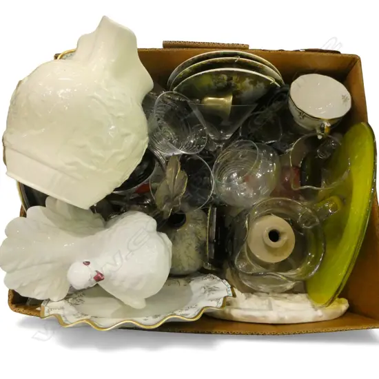 ASST. GLASSWARE, CHINA ETC
