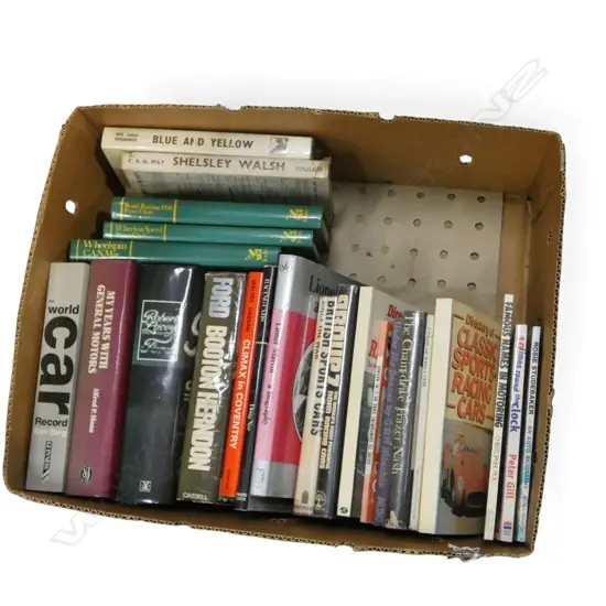 BOX OF BOOKS CLASSIC CARS ETC