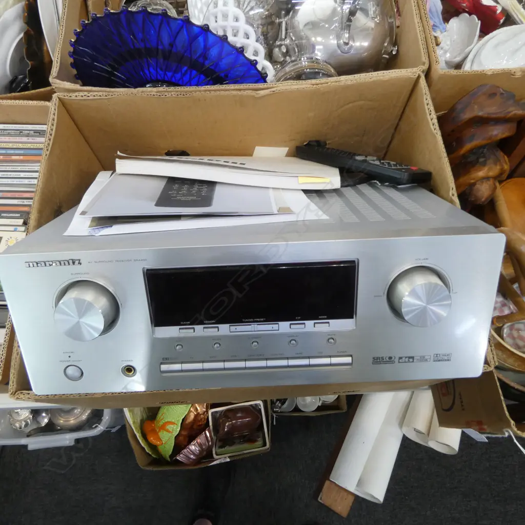VINTAGE MARANTZ AMPLIFIER 'Model SR440' 'AV Surround Receiver' with user guide book. Vendor says WORKING & with remote Image 1++