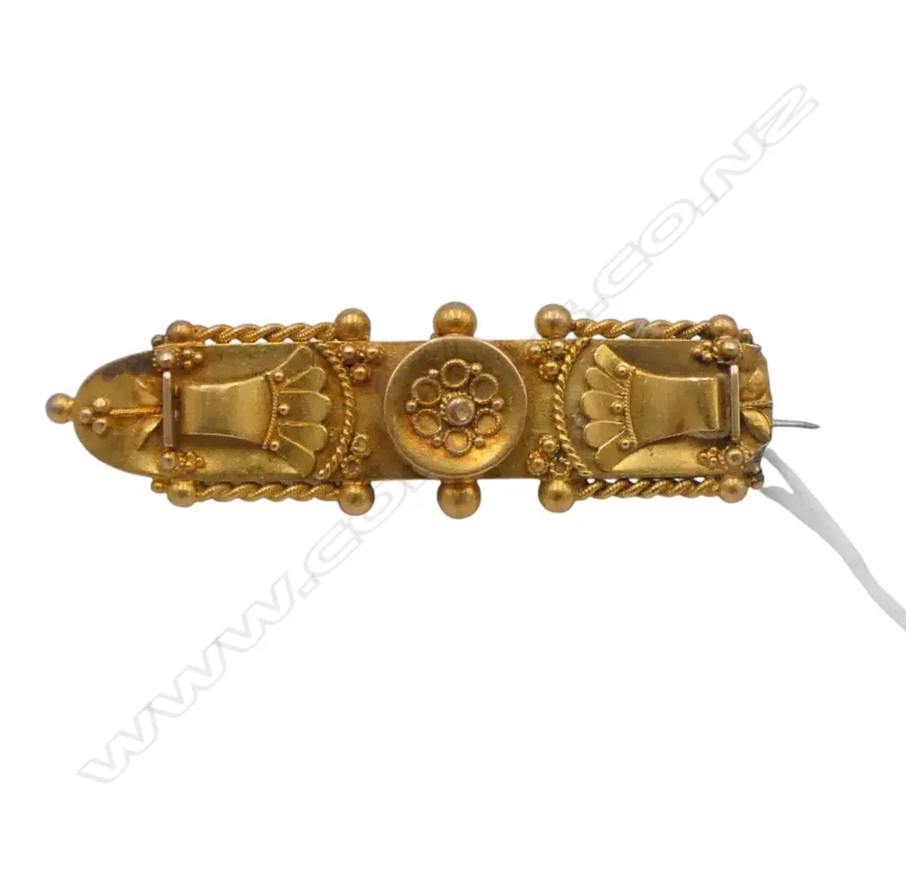 Vict. 15ct GOLD BROOCH faulted 3.16gms Image 1++