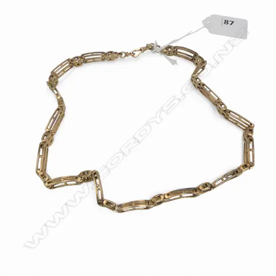 STG GILT SILVER NECKLACE 36.gms