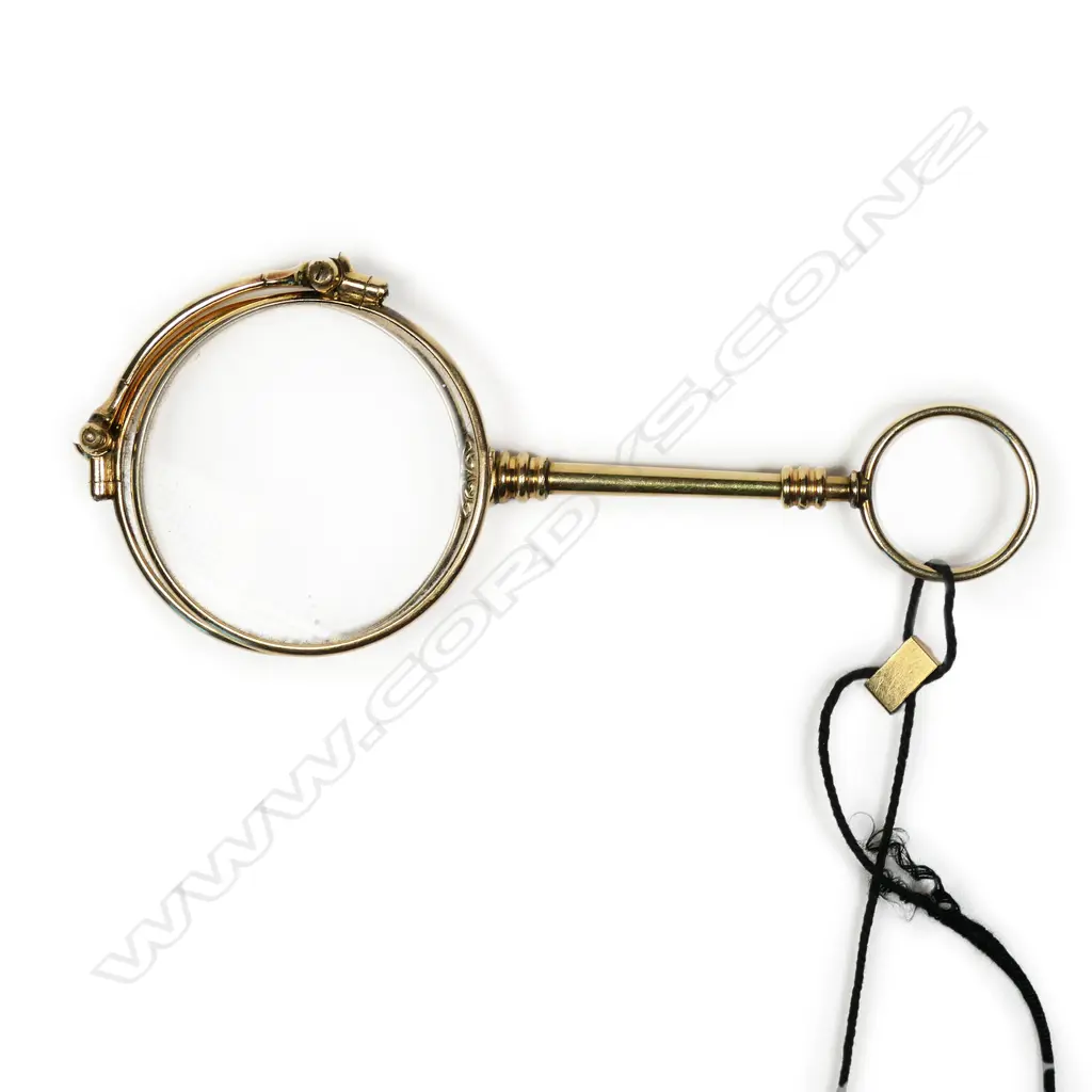 GOLD PLATED VINTAGE LORNGETTE SPECTACLES Image 1++