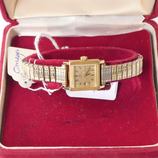 OMEGA LADIES TANK WATCH, MANUAL WIND, MADE IN ENGLAND C.1977
