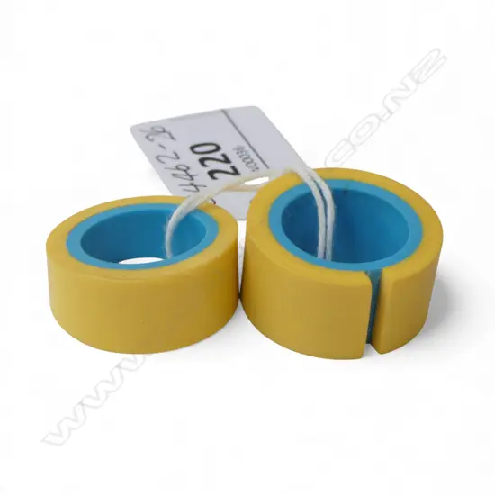 2 RESIN RINGS by JEWELLER KIM BRICE, SML SIZE