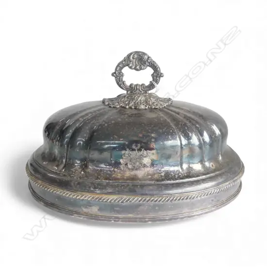 LG SILVER PLATE FOOD DOME W.355mm