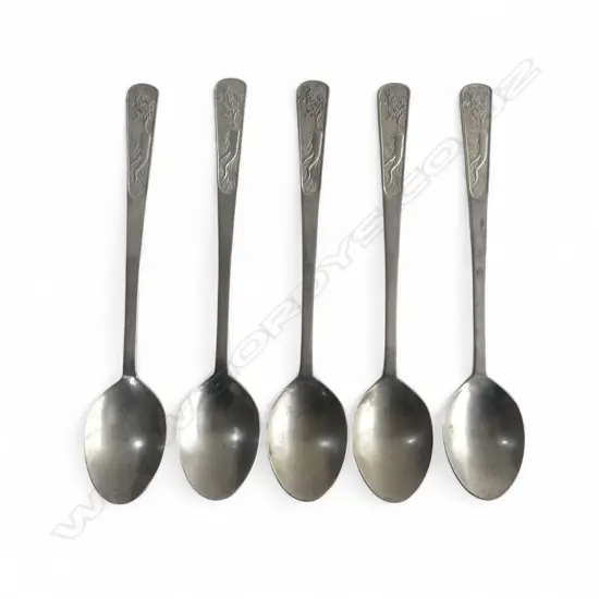 5  CHINESE GINSENG SPOONS