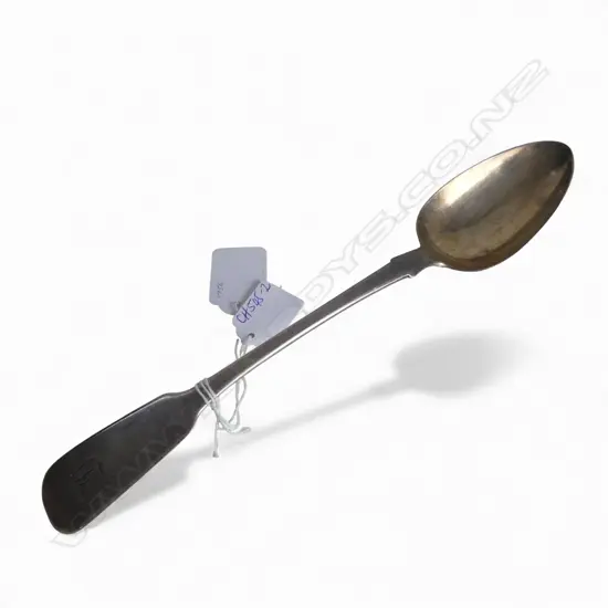 William IV London 1836 silver pie spoon fiddle pattern 123gms.