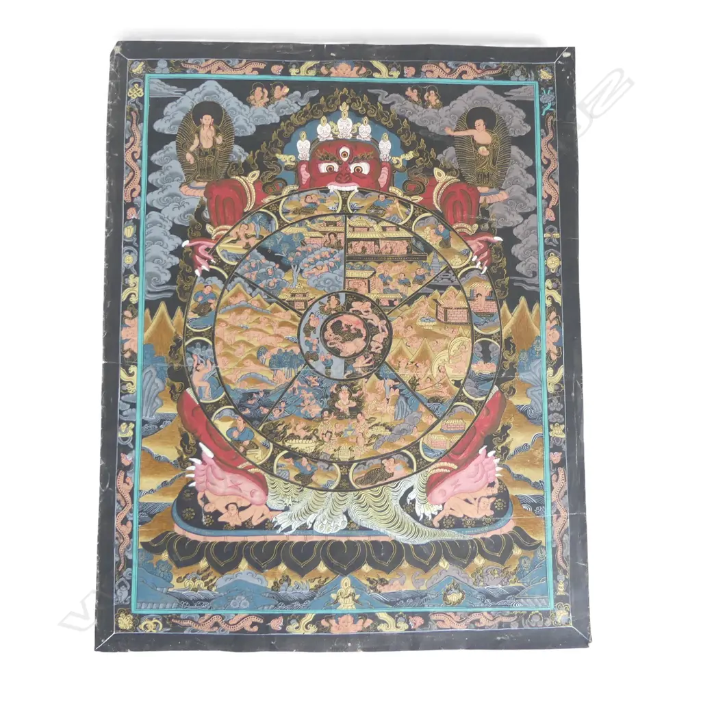 UNFRAMED TIBETAN TANKA H440 W350MM Image 1++