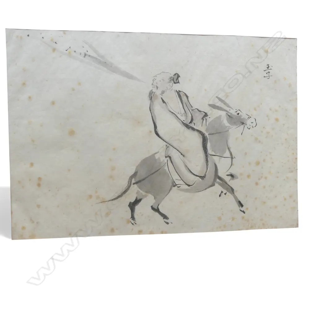 3 UNFRAMED ORIENTAL W/CS SOME FOXING Image 1++