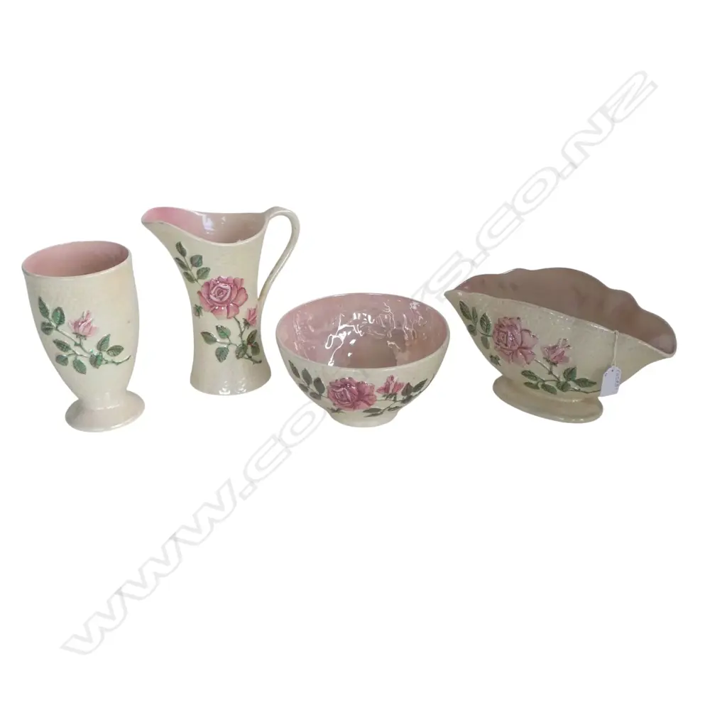 4 PCES MALING CHINA vase w. fault H.225mm Image 1++