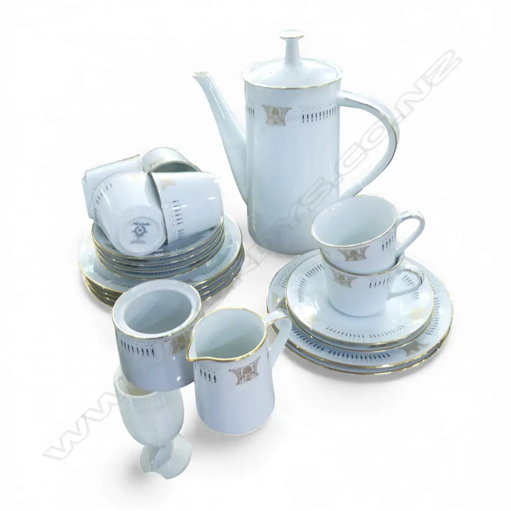 6 PLACE NORITAKE 'BLAKLEY' COFFEE SET Image 1++