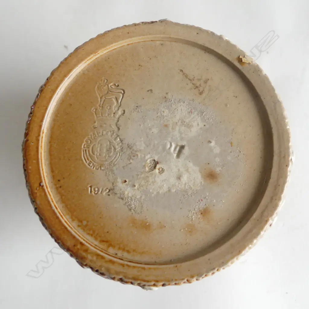 ARTS & CRAFTS DOULTON LAMBETH OPEN VASE Dia 80mm WITH ROYAL DOULTON TANKARD 'MR MICAWBER Image 1++