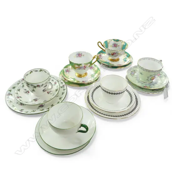 6 SHELLEY CHINA CSPS MIXED PATS