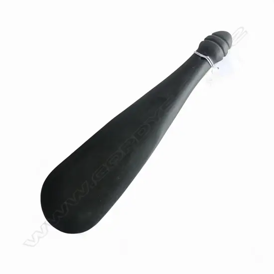 20thC MAORI CARVED PATU ONEWA (stone hand club) of good traditional form. L.345mm.