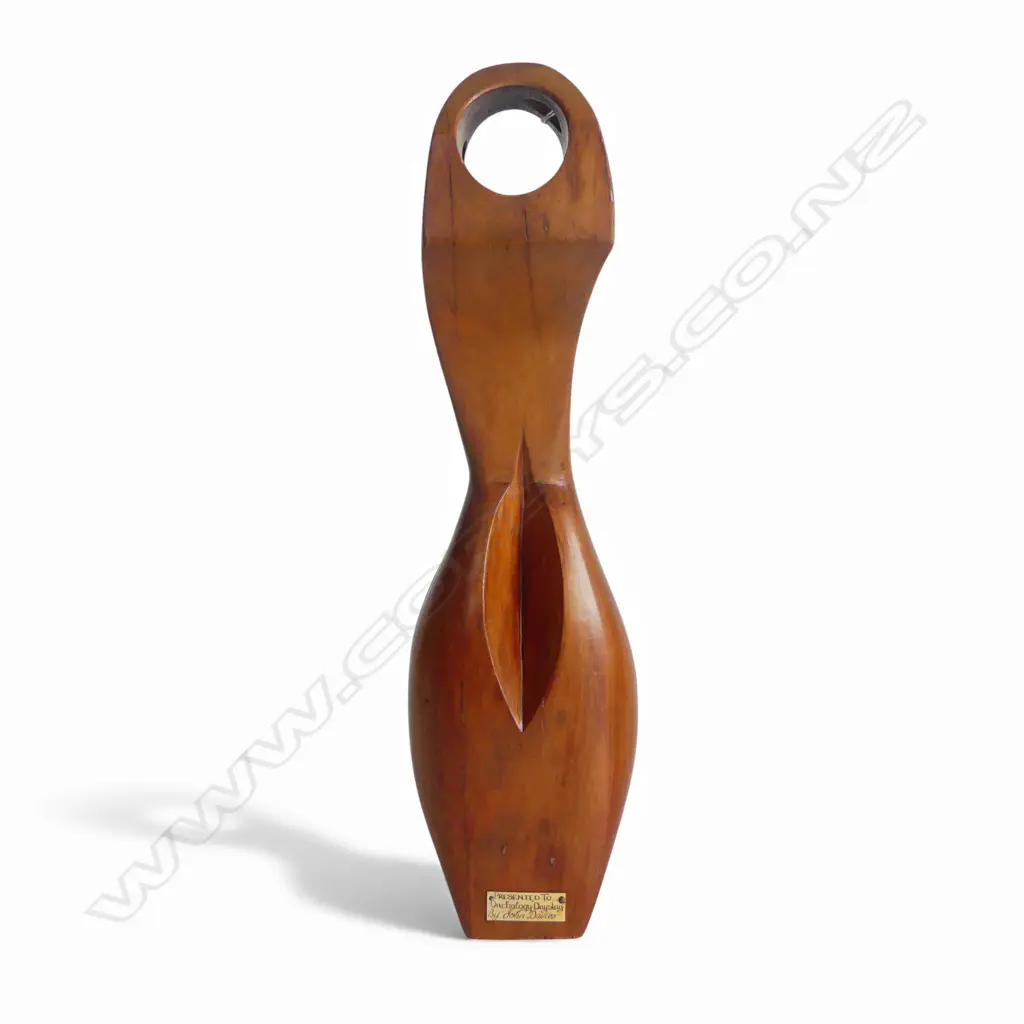 CARVED WOODEN SCULPTURE H.430mm Image 1++