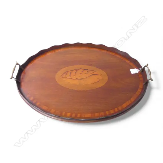 VICTORIAN INLAID TRAY W.560mm