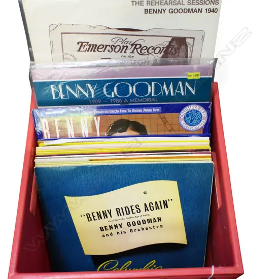 ASST. BENNY GOODMAN JAZZ LPs  Provenance: Ex Collection Wellington Choy