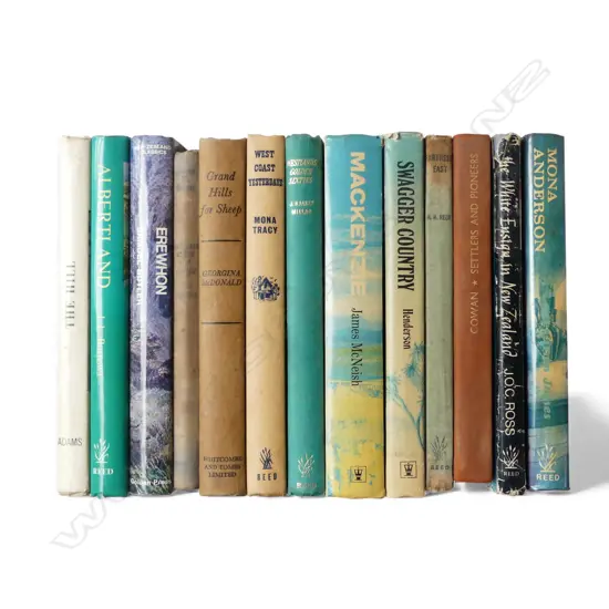 13 VINTAGE NZ BOOKS WEST COAST, WESTLAND, ALBERTLAND, SWAGGER COUNTRY ETC