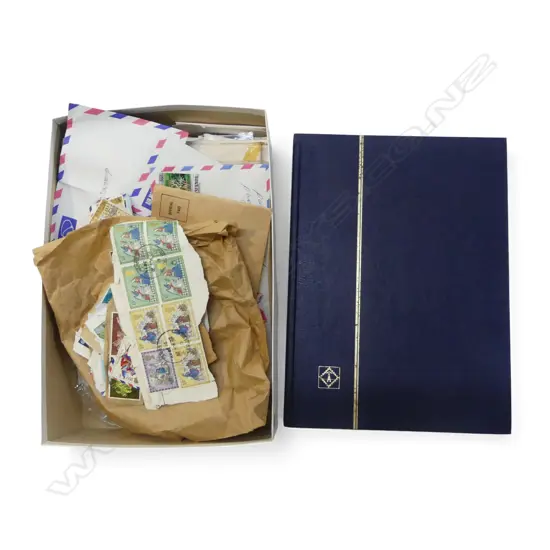 ASST. STAMPS INCL. MOSTLY EMPTY ALBUM