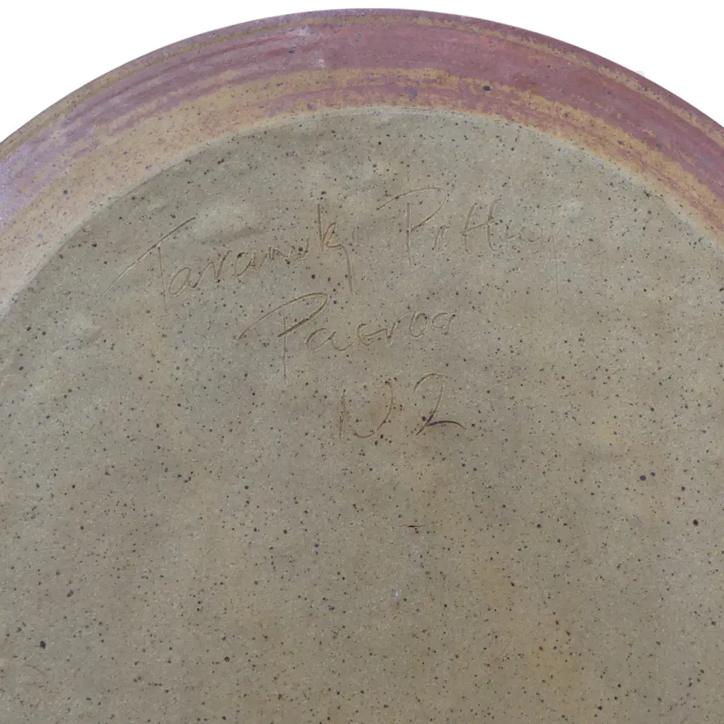 MICHAEL O'DONNELL TARARIKI POTTERY very large CHARGER Dia.430mm Image 1++