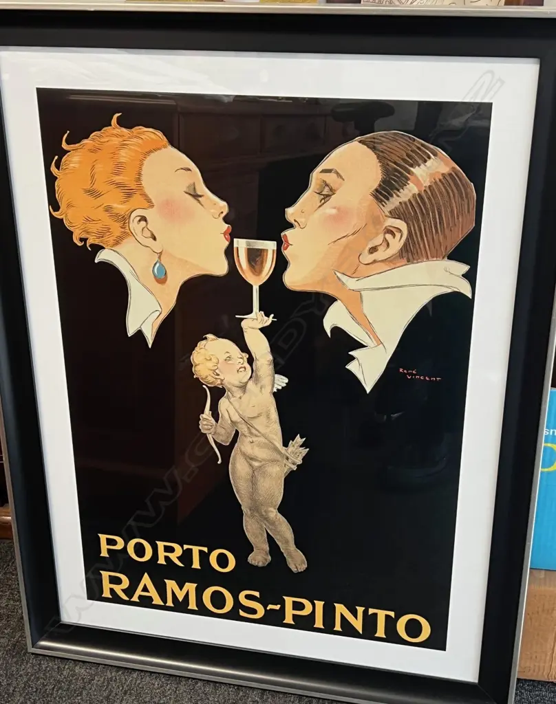 REPRODUCTION VINTAGE PRINT 'PORTO RAMOS-PINTO' 785x585mm Image 1++