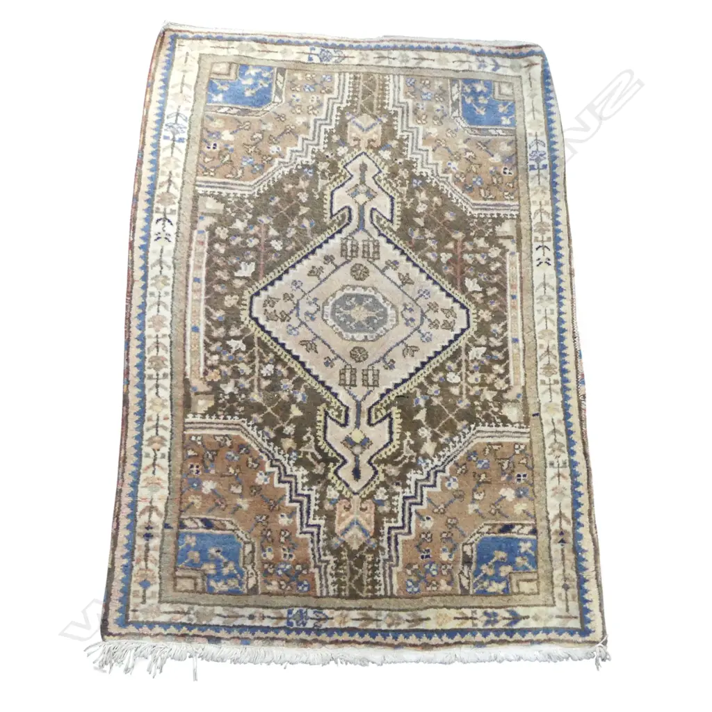 HAND KNOTTED WOOL PILE RUG 1230x890mm Image 1++