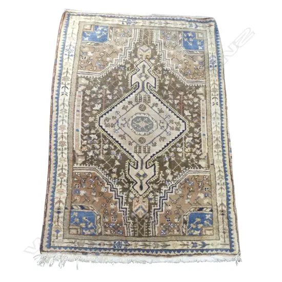 HAND KNOTTED WOOL PILE RUG 1230x890mm