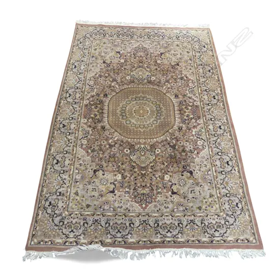 HAND KNOTTED WOOL PILE RUG 1960x1270mm