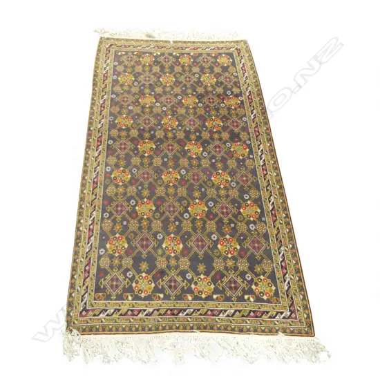 HAND KNOTTED WOOL PILE RUG 1890x1030mm